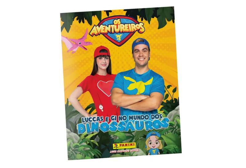 Album De Figurinha Lucas Neto E Gi No Mundo Dos Dinossauros, Panini ...