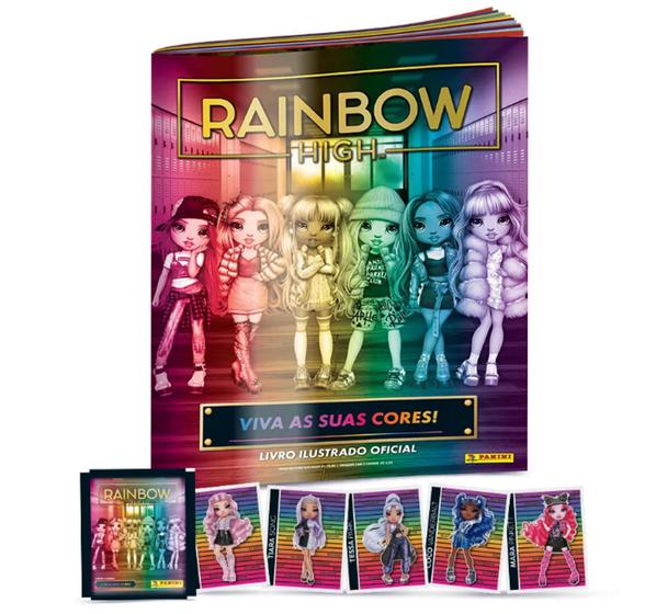 Imagem de Album De Figurinha Rainbow High Viva As Suas Cores Panini + 5 Envelopes