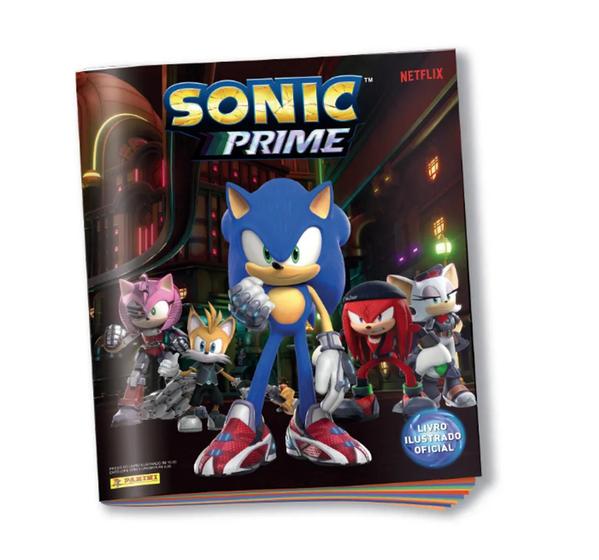 Imagem de Album De Figurinha Sonic Prime, Panini - Capa Cartão