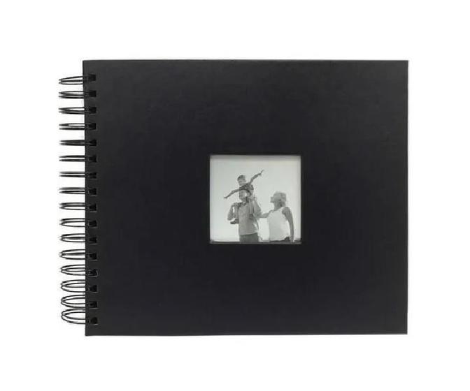 Imagem de Álbum De Fotos Scrapbook Livro De Assinaturas Grande - Preto