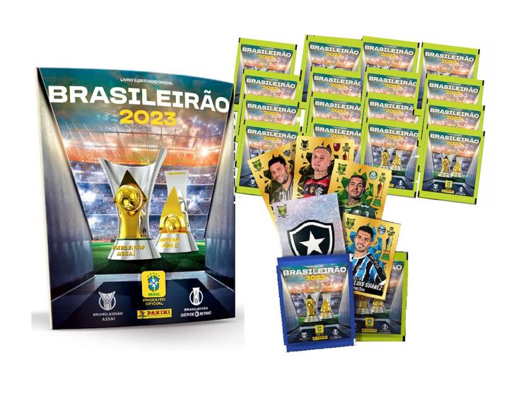 Imagem de Álbum Do Campeonato Brasileiro 2023 Com 50 Figurinhas do Brasileirão são 10 Envelopes