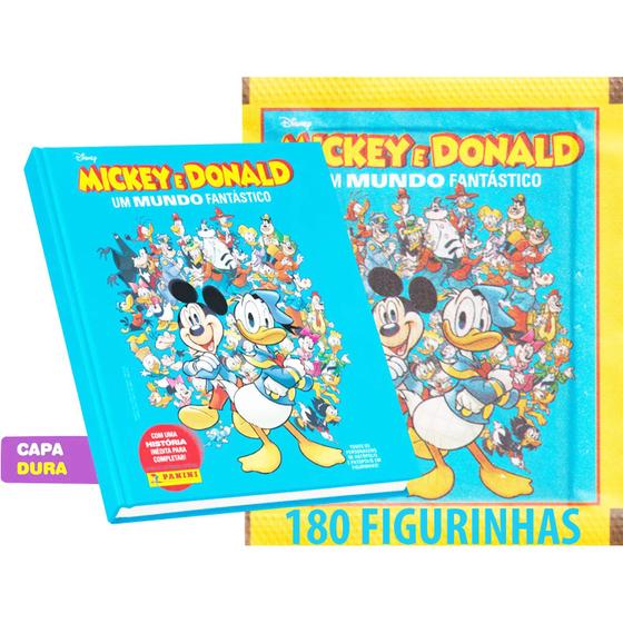 Imagem de Album Mickey e Donald Em Patópolis Capa Dura + 180 Cromos