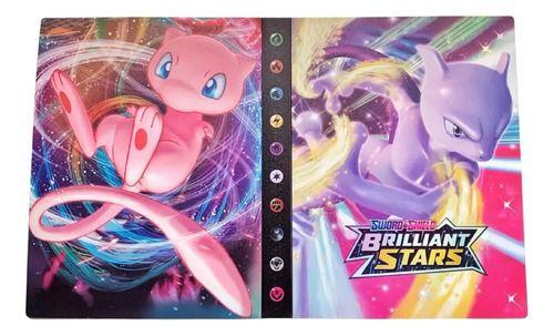 Imagem de Album Pasta Mew Mewtwo Porta 240 Cartas Pokemon Cards Tcg