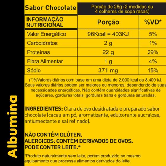 Albumina naturovos chocolate 420g Menor preço em Albumina naturovos chocolate 420g