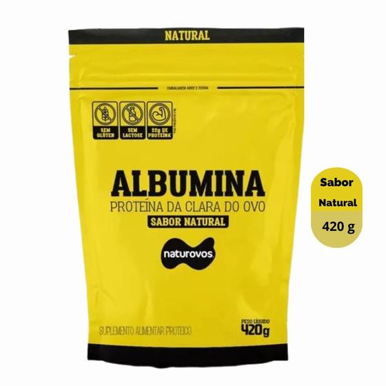 Imagem de Albumina Naturovos - Sabor NATURAL- 420g