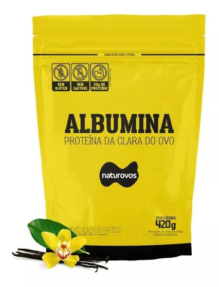 Imagem de Albumina Proteina do Ovo 420g Naturovos