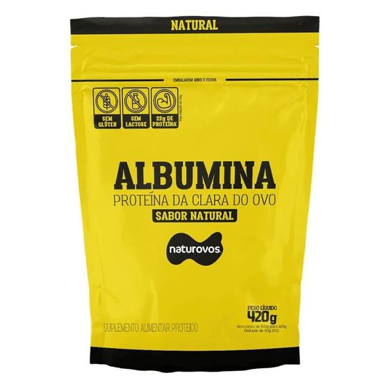 Imagem de Albumina Sabor Baunilha 420g - Naturovos