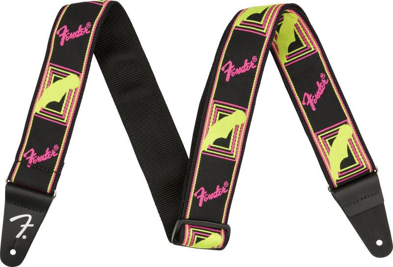 Imagem de Alça Correia Fender Neon Monogrammed Rosa/Amarelo 990681304