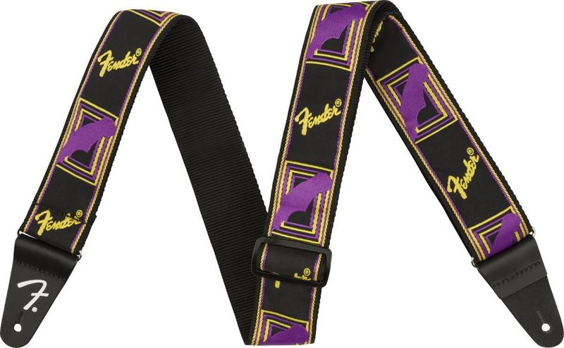 Imagem de Alça Correia Fender Neon Monogrammed Roxo/Amarelo 990681306