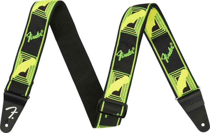 Imagem de Alça Correia Fender Neon Monogrammed Verde/Amarelo 990681307