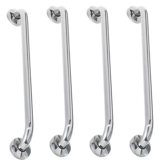 Alça de Apoio 60cm Kit 4 Unidades Inox Barra Cadeirante Idoso Deficiente Segurança Acessibilidade Banheiro Menor preço em Alça de Apoio 60cm Kit 4 Unidades Inox Barra Cadeirante Idoso Deficiente Segurança Acessibilidade Banheiro