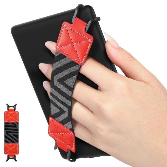 Imagem de Alça de Mão MoKo Security para Kindle de 6 a 8 Polegadas - Cor Vermelha