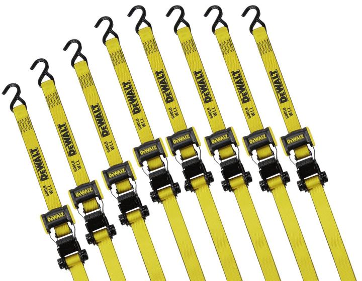 Imagem de Alças de Amarração com Catraca DEWALT DXBC18002-8PK (1,25 cm x 3,6 m) - Pacote com 8 Unidades