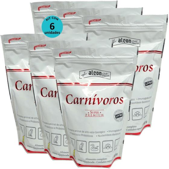 Imagem de Alcon Club Health Carnívoros 500g Super Premium Kit Com 6 unidades