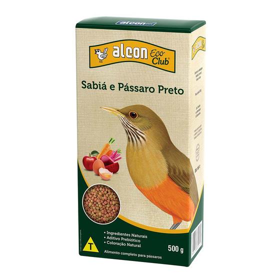 Imagem de Alcon Eco Club Sabiá e Pássaro Preto 500g Ração Extrusada Completa Sem Corante Alimento Balanceado