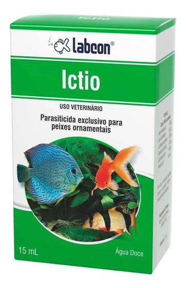 Imagem de Alcon Ictio Labcon Parasiticida Elimina Infestações Na Pele De Peixes 15ml
