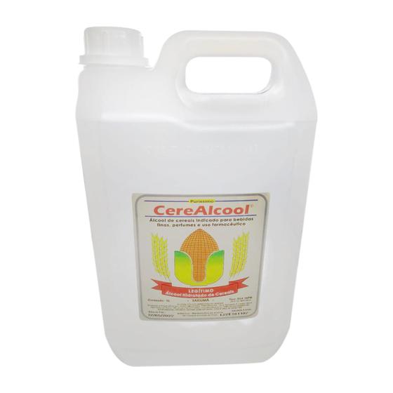 Álcool de Cereais 5 Litros 96% Cerealcool para bebidas Menor preço em Álcool de Cereais 5 Litros 96% Cerealcool para bebidas