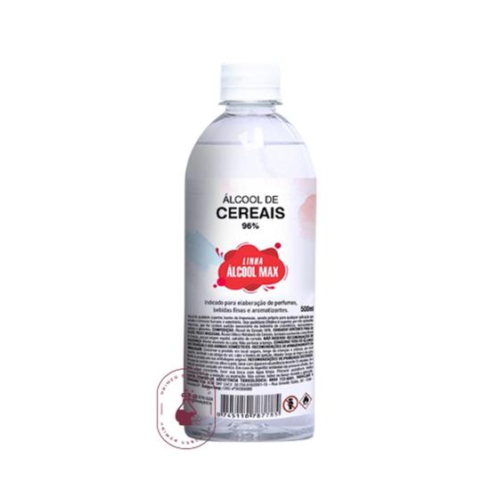 Álcool de Cereais 96% (Indicado para a elaboração de perfumes e aromatizantes) - 500ml Menor preço em Álcool de Cereais 96% (Indicado para a elaboração de perfumes e aromatizantes) - 500ml