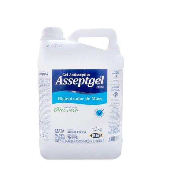 Imagem de Álcool em gel 70  4,3 kg higienizador de mãos  - Asseptgel