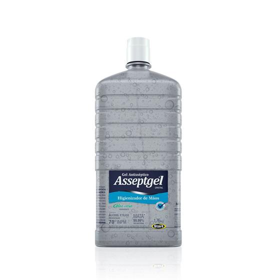 Álcool em Gel 70º INPM Asseptgel Cristal Start Refil 1,7Kg Menor preço em Álcool em Gel 70º INPM Asseptgel Cristal Start Refil 1,7Kg