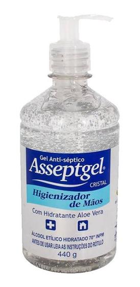 Imagem de Álcool Em Gel Antisséptico 420gr Asseptgel Kit 5