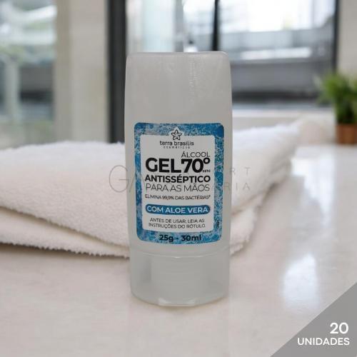 Imagem de Álcool em Gel Antisséptico Perfumado 30ml 20unds  Realgems
