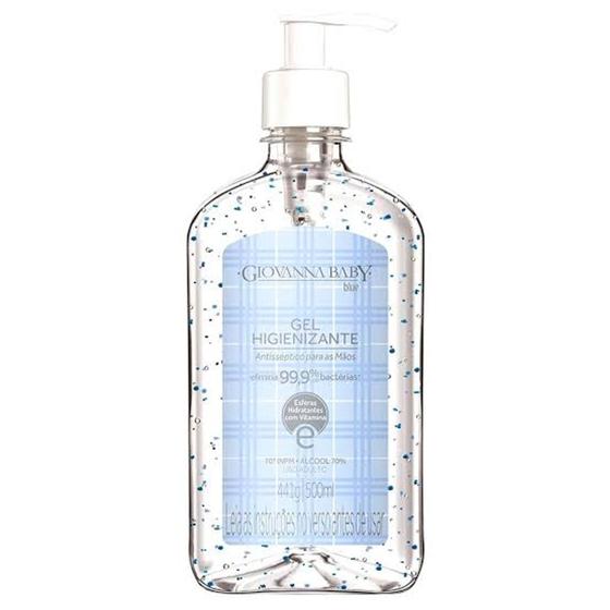 Imagem de Álcool em Gel Higienizante Giovanna Baby Blue 500ml 70º GL  70 INPM