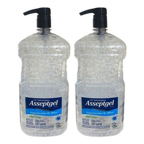 Imagem de Álcool Gel 70º Asseptgel 1,7 kg  (kit c/ 2 un. )