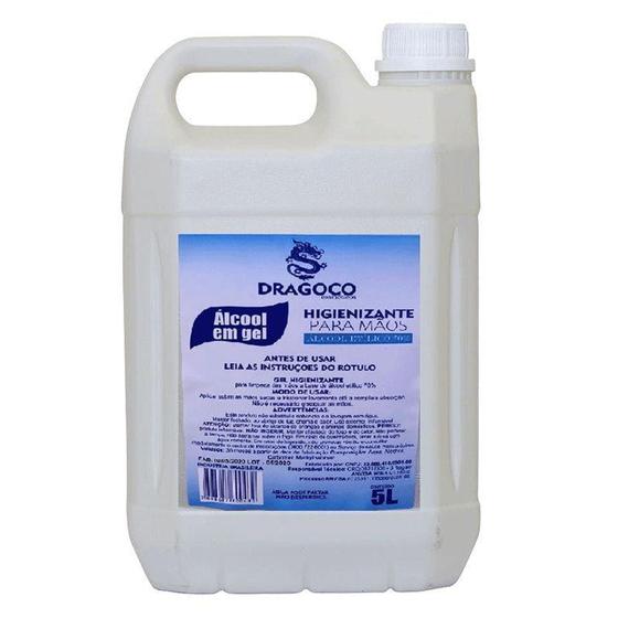 Alcool gel dragoco 70 5l Menor preço em Alcool gel dragoco 70 5l
