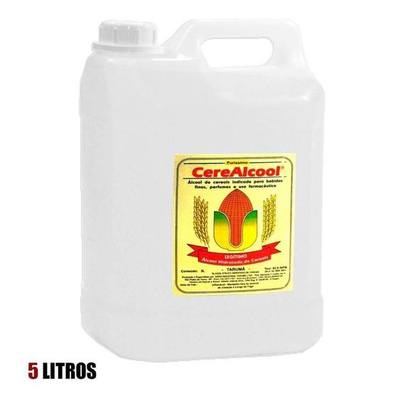 Álcool Hidratado Cereais 5 Litros Cerealcool Perfumaria Farmacêutica Menor preço em Álcool Hidratado Cereais 5 Litros Cerealcool Perfumaria Farmacêutica