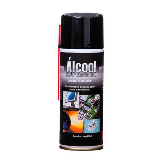 Alcool Isopropilico Aerossol 160g/227ml Menor preço em Alcool Isopropilico Aerossol 160g/227ml