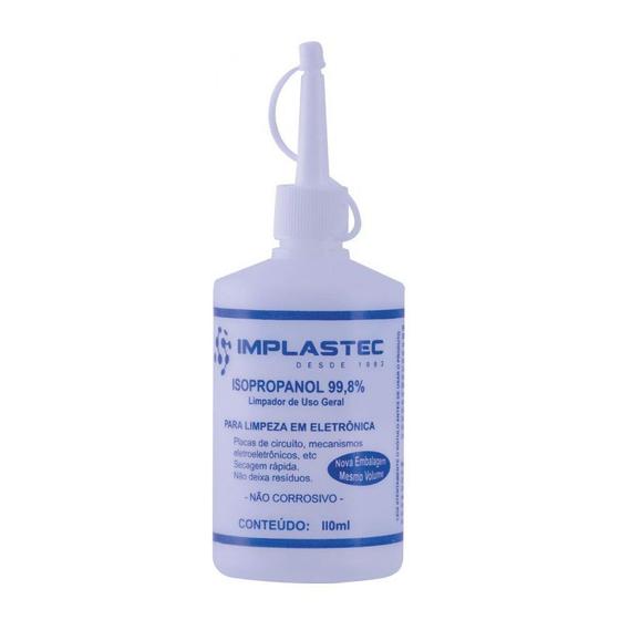 Álcool Isopropílico Implastec 110ml Com Bico Aplicador- 15065 Menor preço em Álcool Isopropílico Implastec 110ml Com Bico Aplicador- 15065
