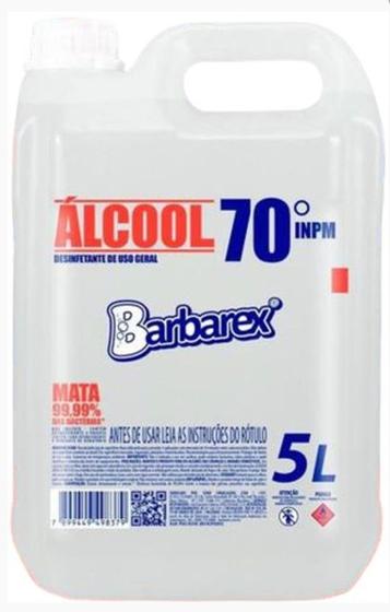 Imagem de Álcool Líquido 70 %  Barbarex 5 Litros