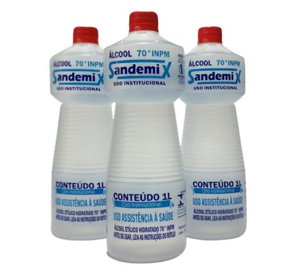 Álcool Líquido 70% Sandemix Caixa Com 12 x 1 Litro Menor preço em Álcool Líquido 70% Sandemix Caixa Com 12 x 1 Litro