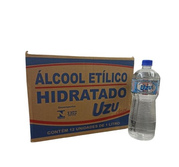 Álcool Líquido Hidratado 70 1L - Caixa com 12 frascos - Uzuclean Menor preço em Álcool Líquido Hidratado 70 1L - Caixa com 12 frascos - Uzuclean
