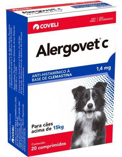 Imagem de Alergovet C 1,4 Mg - 20 Comprimidos Original (com Nf)