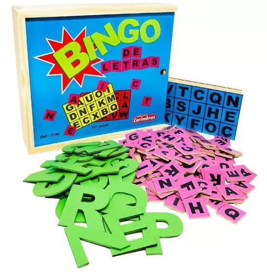 Imagem de Alfabetização e Letramento Bingo de Letras Infantil 187 Pçs