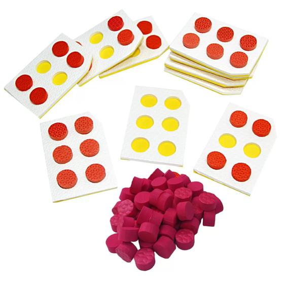 Imagem de Alfabeto em braille vazado eva brinquedo educativo inclusão
