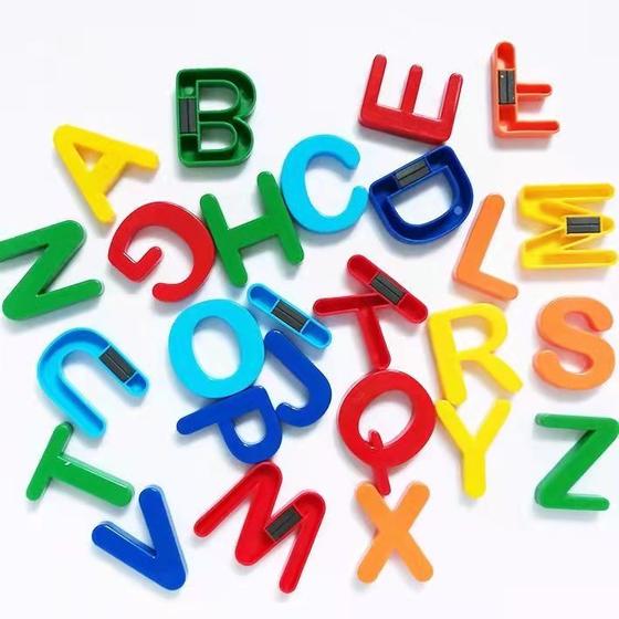 Imagem de Alfabeto Magnetico Infantil 43 Letras E Numeros Imantados E Educativos