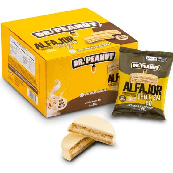 Imagem de Alfajor Dr Peanut Pasta Proteico Cracker Delicioso 12 Un 55g