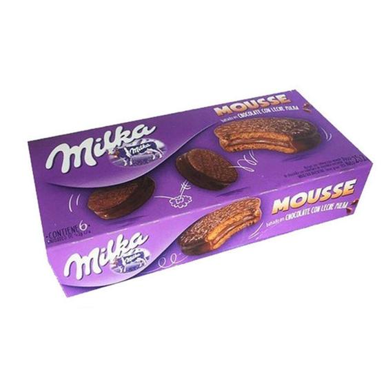 Imagem de Alfajor Milka Mousse Argentino Chocolate Ao Leite Caixa 252G