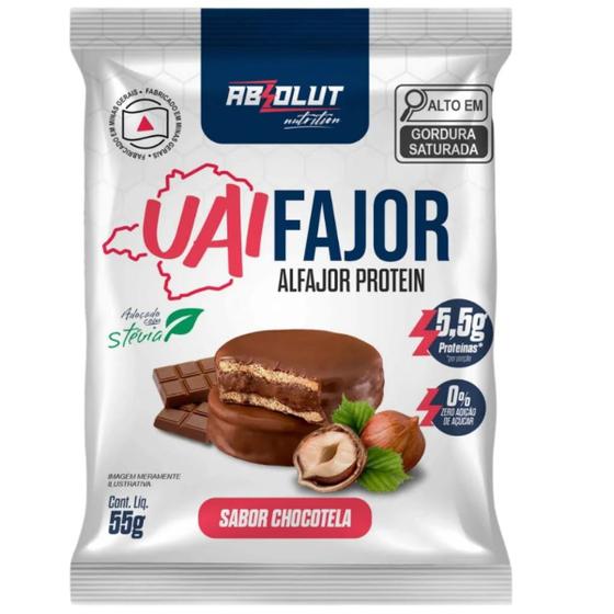 Imagem de Alfajor Uaifajor Dispaly 6und x 55g - Absolut Nutrition