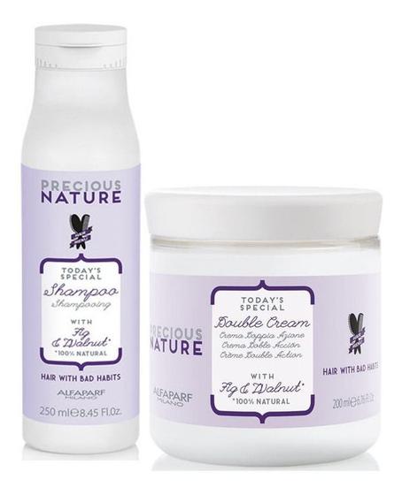 Imagem de Alfaparf Precious Nature Hair With Bad Habits Shampoo e Máscara