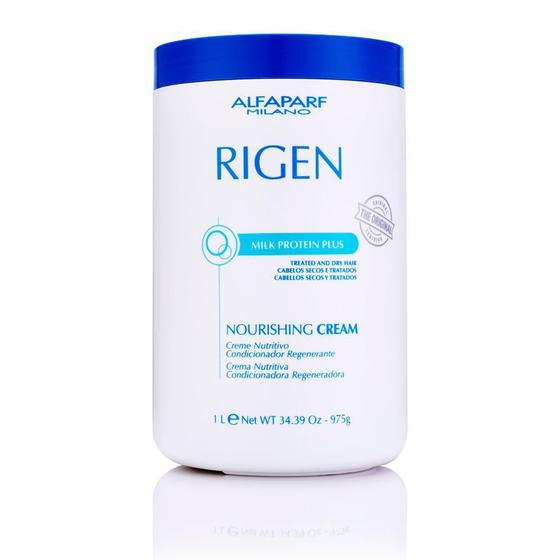 Imagem de AlfaParf Rigen Milk Protein Plus Nourishing Cream - Máscara de Tratamento 1000ml