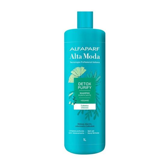 Imagem de Alfapart alta moda detox purify shampoo purificante vegano