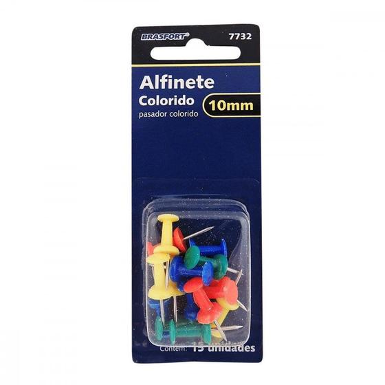 Imagem de Alfinete Brasfort 10Mm Color Cartela Com 15Pecas   7732