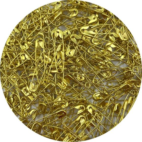 Imagem de Alfinete de Segurança NYBC NO.0 Metal Dourado 100pçs 30g