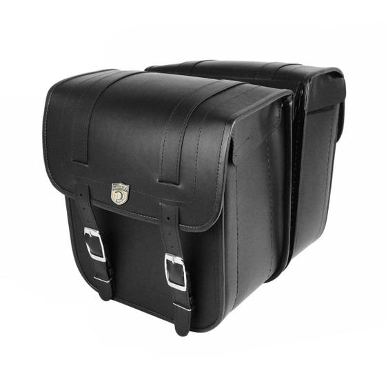 Imagem de Alforge Lateral Moto Custom Bolsa 22 litros Lisa Par Tondin Forza