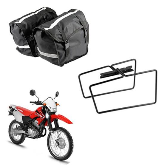 Imagem de Alforge Nylon 26 Litros + Afastador Honda Xr250 Tornado