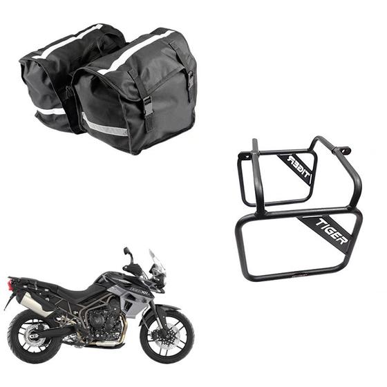 Imagem de Alforge Nylon 26 Litros + Afastador Triumph Tiger 800 Xc/abs